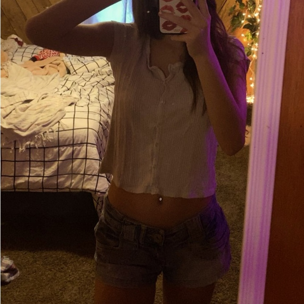 White button tee